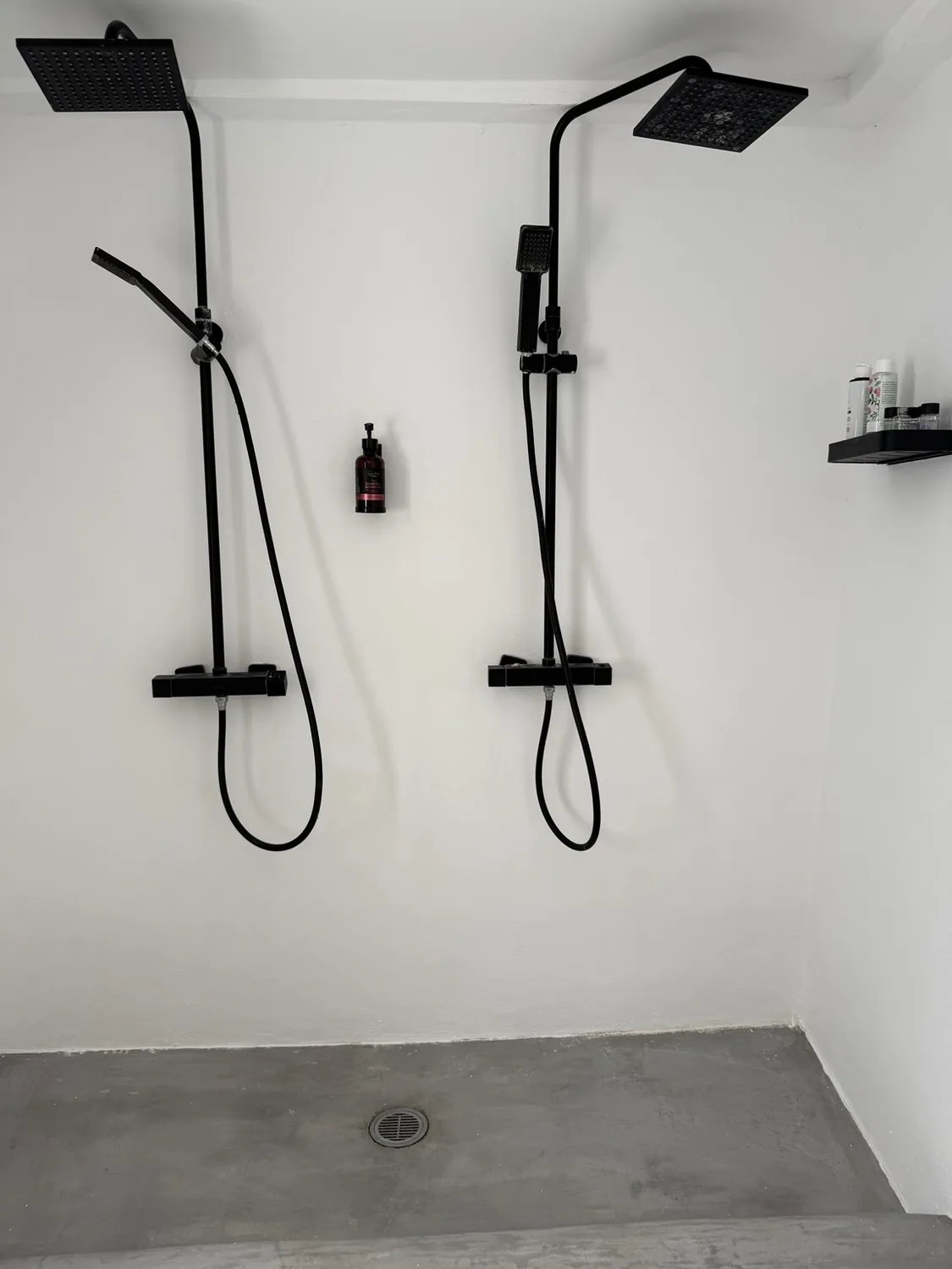 Two rainfall showers in the second bathroom at St. Paul’s
